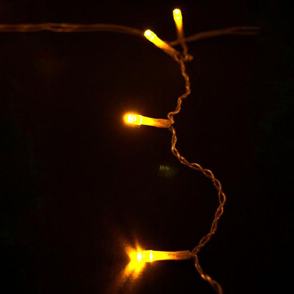 2er-Set LED Lichtervorhang 154 warmweisse LEDs – 8 Lichtmodi für drinnen & draussen – Spritzwassergeschützt IP44, 1.5x1.3m mit 11 Strängen