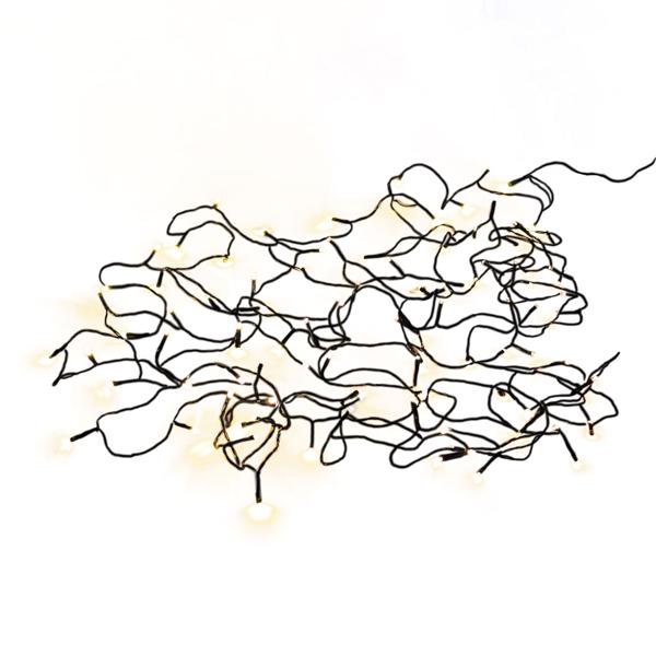 2er-Set LED Lichterkette - warmweiss 100 LEDs, 8 Lichtmodi - 11,2m, IP44 Spritzwassergeschützt für Garten, Terrasse, Balkon & Weihnachtsdeko