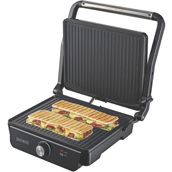 Kontaktgrill für Panini, Toasts, Steaks, Fisch und Gemüse, 2000 Watt