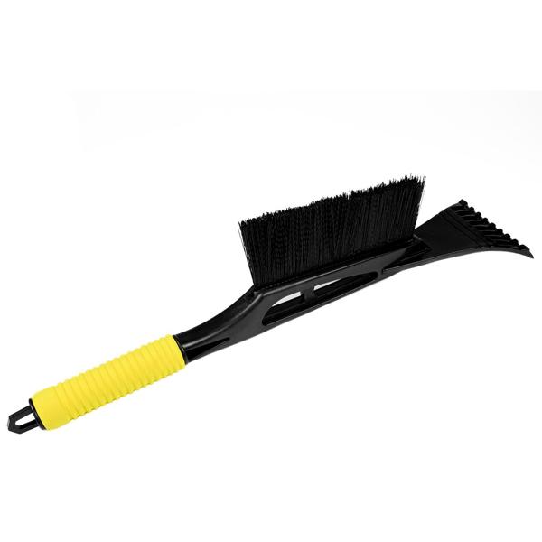 Eiskratzer mit Schneebesen - Vielseitiges 2-in-1 Design - 45 cm Länge - Effizientes Entfernen von Schnee und Eis - Softgrip-Griff - KFZ Auto Scheibenkratzer