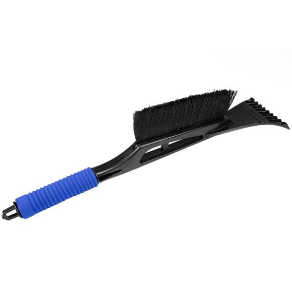 Eiskratzer mit Schneebesen - Vielseitiges 2-in-1 Design - 45 cm Länge - Effizientes Entfernen von Schnee und Eis - Softgrip-Griff - KFZ Auto Scheibenkratzer