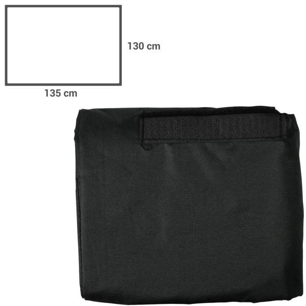 Auto Rücksitzabdeckung für Tierhaare & Schmutz - Wasserabweisend, leicht zu reinigen & passend für die meisten Fahrzeuge - 130x135cm Nylon 600D Schwarz