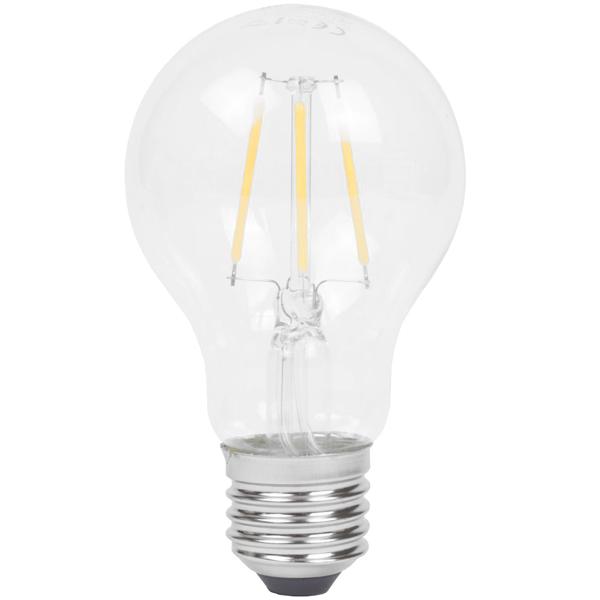 LED-Filament-Lampe A60 E27 dimmbar - 400lm 4W 2500K warm-weiss - Langlebig (20.000h) für Wohnzimmer Schlafzimmer - 360° Beleuchtung
