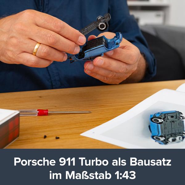 Adventskalender, Modellauto Porsche 911 Turbo, Begleitbuch, Massstab 1:43