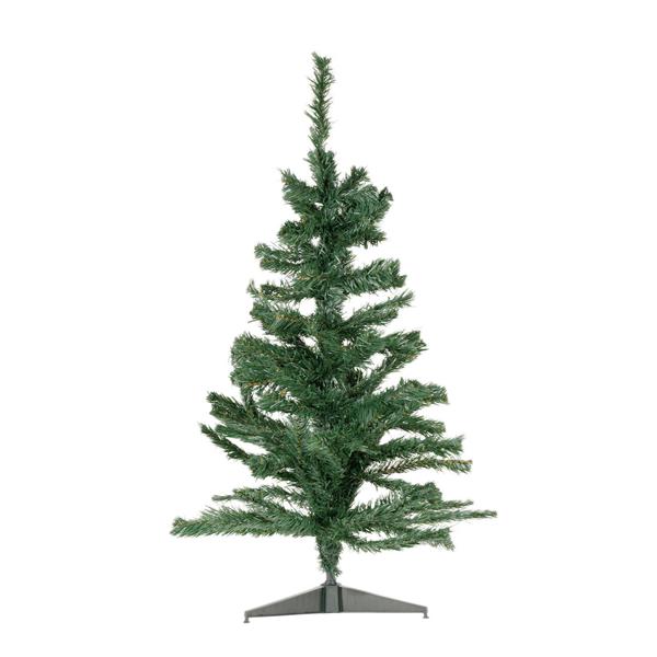 Künstlicher Weihnachtsbaum - 90 cm Grün mit Ständer - Ideal für kleinere Räume & jährliche Wiederverwendung - Einfache Montage - Kunststoff Tannenbaum