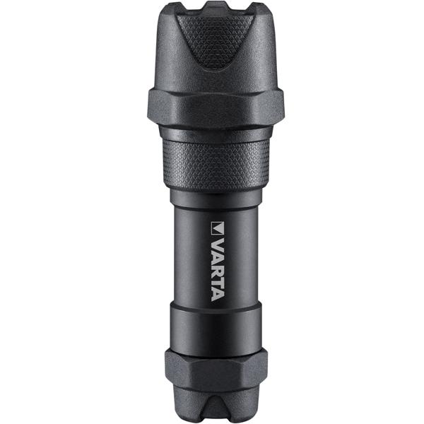 Varta LED-Taschenlampe Indestructible F10 Pro - extrem robust, bruchfest, 9m Falltest - 300 Lumen, 183m Leuchtweite, IP67 wasserdicht - inkl. AAA Batterien
