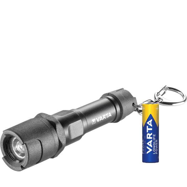 Varta Schlüsselanhänger LED-Taschenlampe Indestructible - extrem robust, langlebig, 9m Fallschutz, IPX4 - 12lm, 10m Leuchtweite, inkl. Batterie