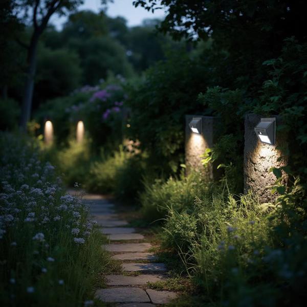 8er-Set Kompakte Solar-LED-Wandleuchte mit Bewegungsmelder (20 SMD-LEDs): Helles Licht für sichere Wege & Eingänge – Energiesparend & kabellos