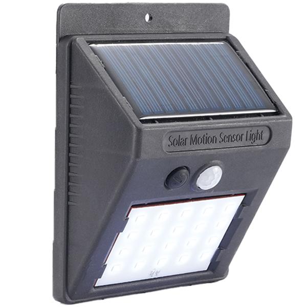 8er-Set Kompakte Solar-LED-Wandleuchte mit Bewegungsmelder (20 SMD-LEDs): Helles Licht für sichere Wege & Eingänge – Energiesparend & kabellos