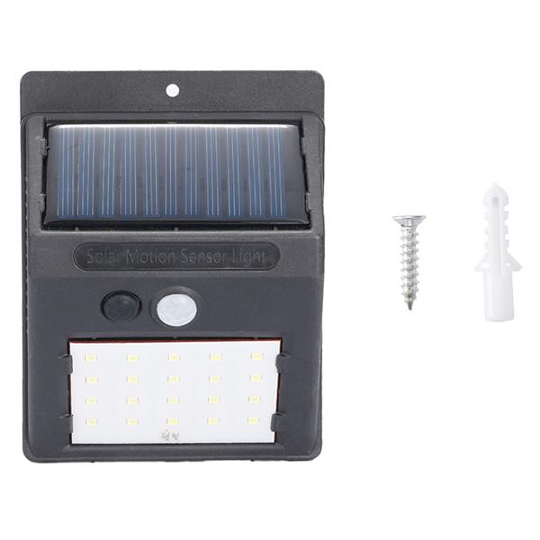 8er-Set Kompakte Solar-LED-Wandleuchte mit Bewegungsmelder (20 SMD-LEDs): Helles Licht für sichere Wege & Eingänge – Energiesparend & kabellos