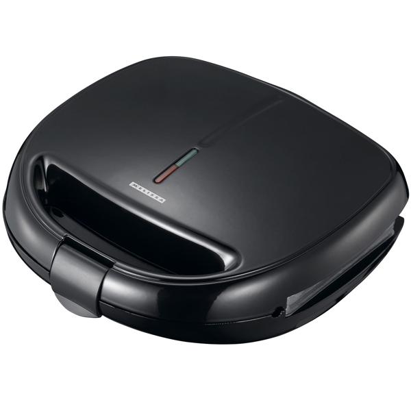 3in1 Multifunktions-Grill - Sandwichmaker, Waffeleisen und Kontaktgrill, starke 850 W, schwarz, Antihaftbeschichtung