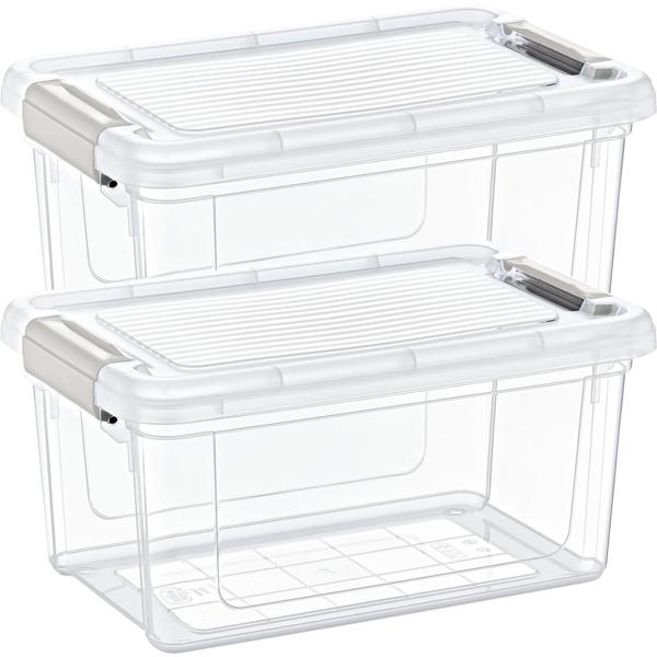 2er-Set Vorratsbox, 5000ml, transparent