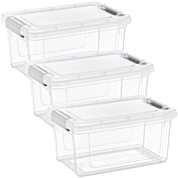 3er-Set Vorratsbox, 5000ml, transparent