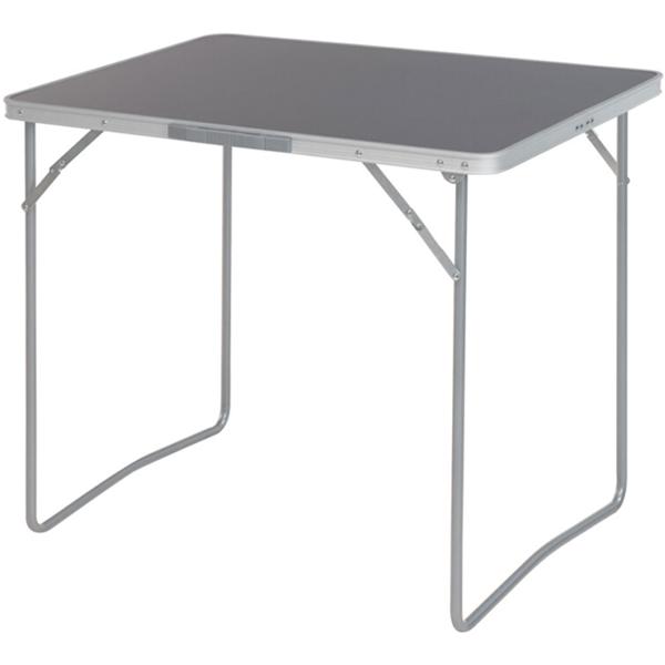 Stabiler Camping Klapptisch wetterfest – Perfekt für maximale Mobilität & Abenteuer – Grau, 80 x 60 cm, Hochwertiges Alu-Kunststoff