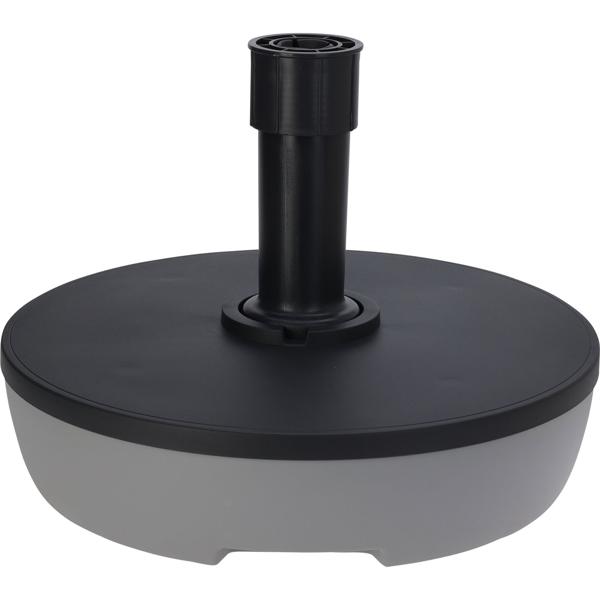 Robuster Sonnenschirmständer (20L) - befüllbar mit Wasser/Sand, schwarz-grau -  für einen sicheren Stand Ihres Sonnenschirms bei Wind & Wetter