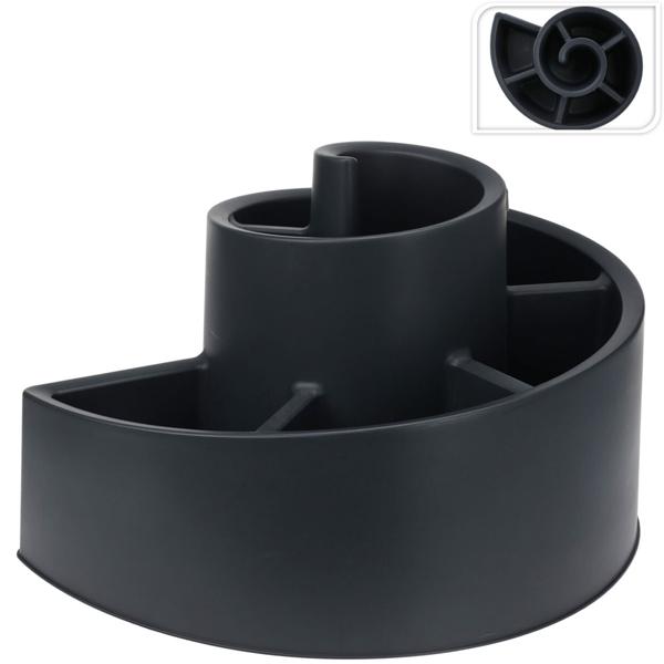 Kräuterspirale Blumentopf, 54 x 45 x 34 cm, Ideal für Balkon, Terrasse & Fensterbank, vielseitig bepflanzbar, frische Kräuter auf kleinstem Raum