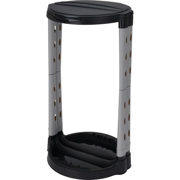 120L Müllsackständer mit Deckel - Robust, stabil & hygienisch, platzsparende Müllentsorgung - Steckmontage - recyceltes Polypropylen - Ø 43 x H 74 cm