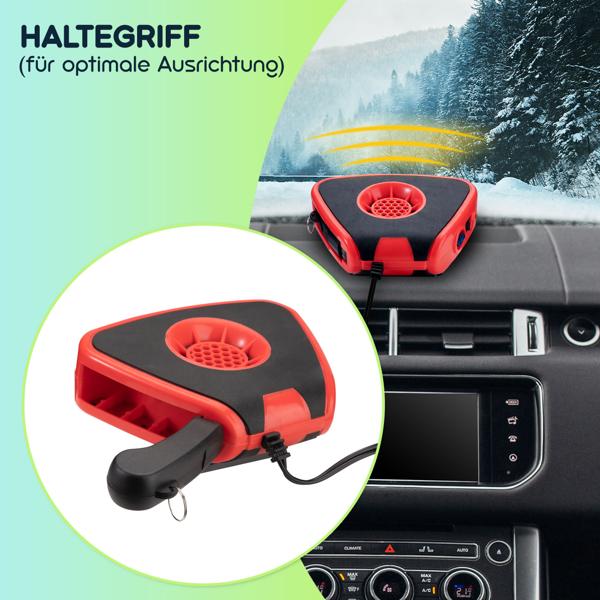 Leistungsstarker elektrischer Auto-Zusatzheizlüfter mit Kugelkopf-Halterung – 150W, 12V, schnelles Enteisen & Wärmen, ideal für kalte Winter-Morgen