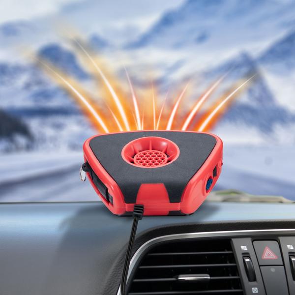 Leistungsstarker elektrischer Auto-Zusatzheizlüfter mit Kugelkopf-Halterung – 150W, 12V, schnelles Enteisen & Wärmen, ideal für kalte Winter-Morgen