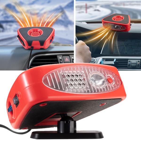 Leistungsstarker elektrischer Auto-Zusatzheizlüfter mit Kugelkopf-Halterung – 150W, 12V, schnelles Enteisen & Wärmen, ideal für kalte Winter-Morgen