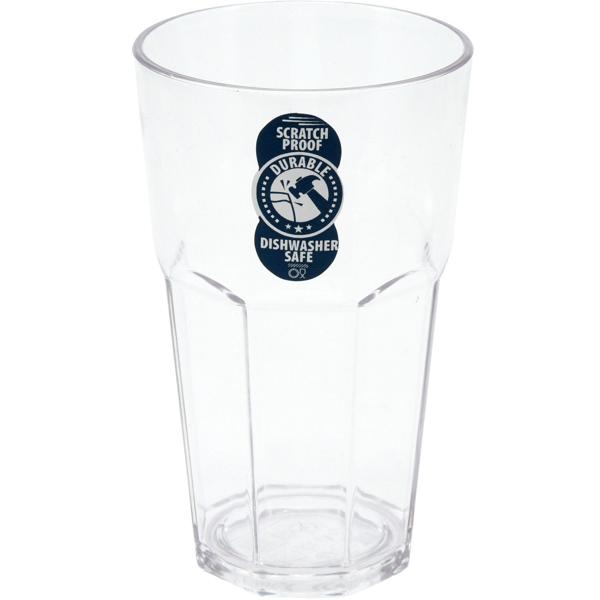 2er-Set Bruchsichere Trinkläser aus Kunststoff, 370 ml, Ideal für Gartenpartys, Camping & mehr, Wiederverwendbar, leicht & spülmaschinenfest