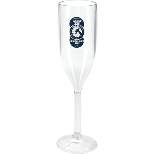 Bruchsicheres Sektglas aus Kunststoff, 165 ml, Ideal für Gartenpartys, Camping & mehr, Wiederverwendbar, leicht & spülmaschinenfest