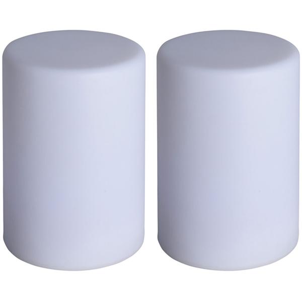 2er-Set Kabellose LED Tischlampe mit Farbsteuerung & Fernbedienung: Batteriebetrieb, ideal als Nachtlicht, Akzentlicht oder Campinglampe