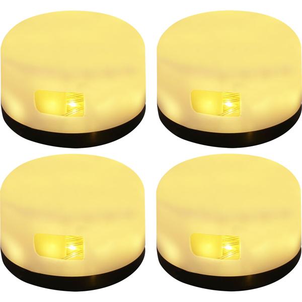 4er-Set Vielseitige 2in1 Akku Campingleuchte mit 10m LED Lichterkette (7 Modi, 100 LEDs): Deko für Zelt & Garten, für unvergessliche Outdoor Abende