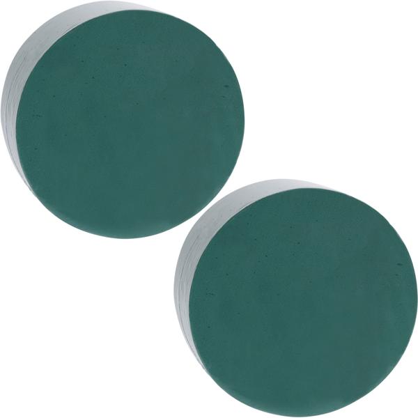 2er-Set Vielseitiger Blumensteckschaum, Ø 14 cm, für kreative Floristik & DIY-Projekte, einfach zu verarbeiten & zuschneidbar