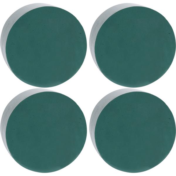 4er-Set Vielseitiger Blumensteckschaum, Ø 14 cm, für kreative Floristik & DIY-Projekte, einfach zu verarbeiten & zuschneidbar