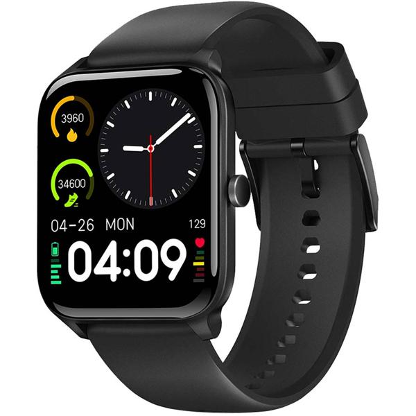Profi Fitness SmartWatch Bluetooth, multicolor Touch Display, schwarz, Fitnesstracker m. 20 Sportmodi, Schlafüberwachung, Herzfrequenz, Taschenlampe