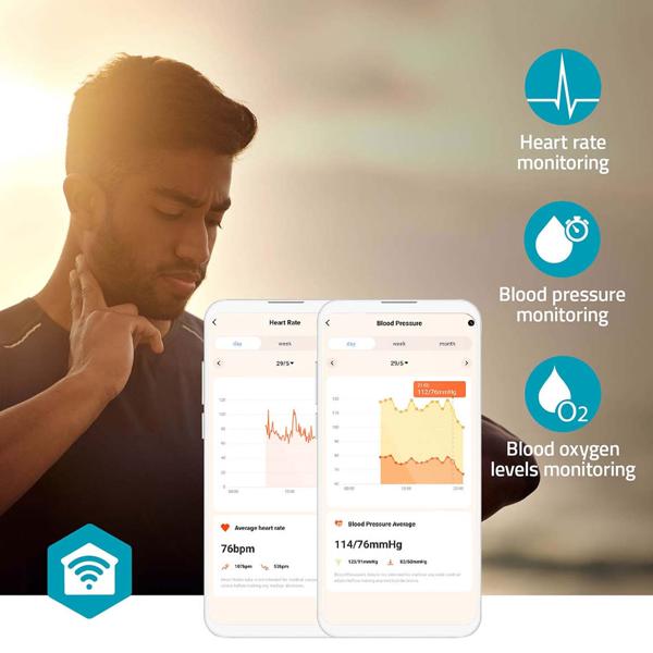 Profi Fitness SmartWatch Bluetooth, multicolor Touch Display, schwarz, Fitnesstracker m. 20 Sportmodi, Schlafüberwachung, Herzfrequenz, Taschenlampe
