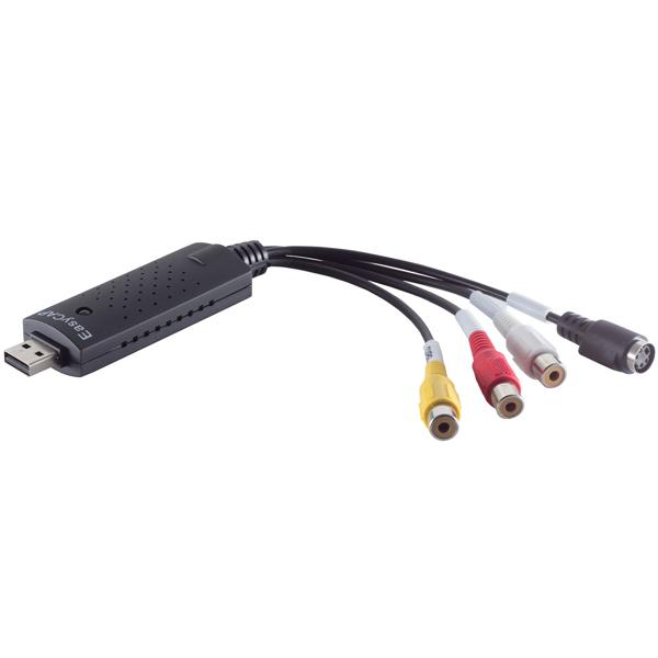 USB-Video-Digitalisierer, Analog zu Digital, Schnelle Digitalisierung – Grabber für VHS, Kassetten & mehr, effiziente Videoübertragung