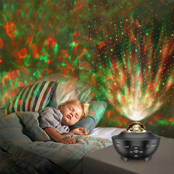 Magischer Laser-Sternenhimmel-Projektor mit Bluetooth Lautsprecher, WIFI, Sprachsteuerung & App-Steuerung mit Tuya oder SmartLife