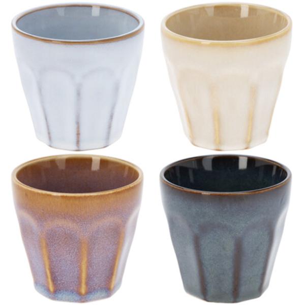 Espresso Tassen, 8er-Set, 90 ml, Pastellfarben