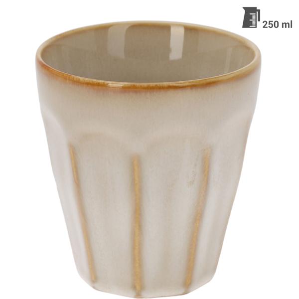 Kaffee Becher, 8er-Set, 250ml, Pastellfarben