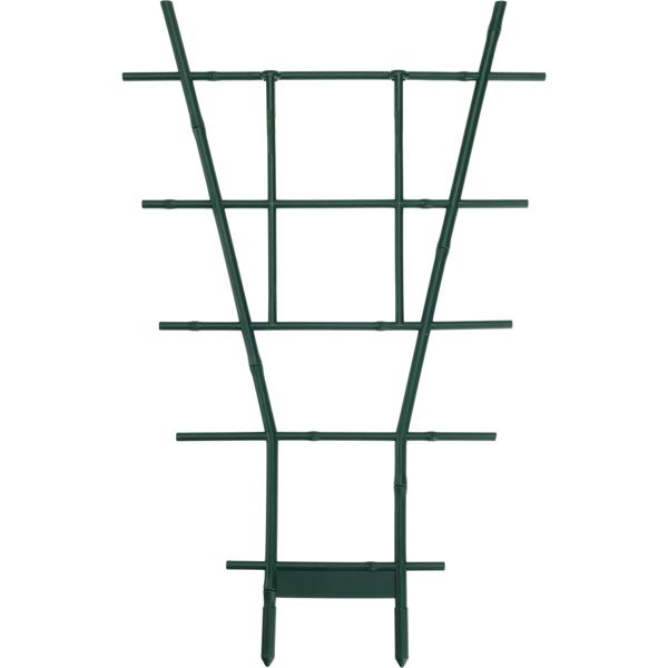 2er-Set Fächerspalier/Pflanzgitter, grün, 49 x 29 cm, für Kletterpflanzen & Rankgewächse, Robuste Rankhilfe für Wohnung, Garten, Balkon & Terrasse