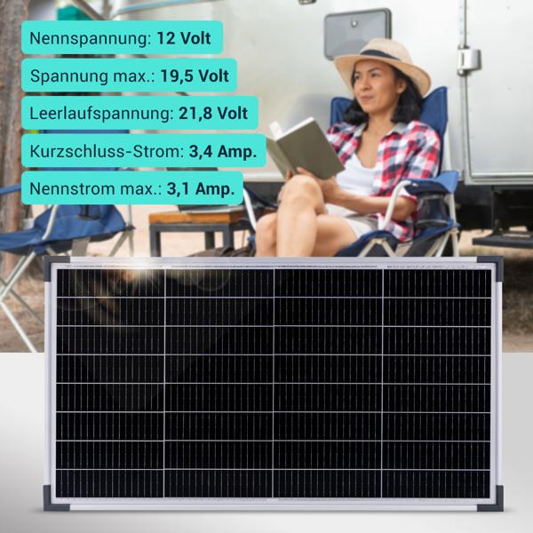 Tragbare Powerstation & Solar-Generator mit 800 Wh, inkl. mobiles 60-Watt-Solarpanel, ideal für Camping, Outdoor-Abenteuer & Notstromversorgung