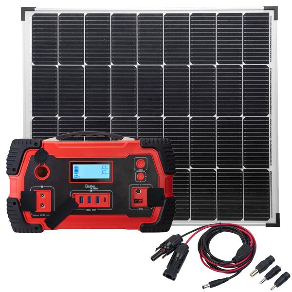 Leistungsstarke tragbare Powerstation & Solar-Generator mit 800 Wh, inkl. 110-Watt-Solarpanel, ideal für Camping, Outdoor & Notstromversorgung