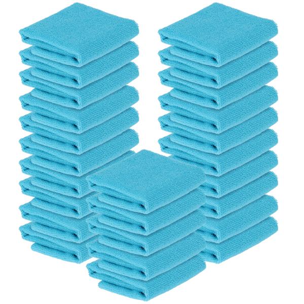Mikrofaser-Reinigungstücher in Spenderbox, 25 Stück, 22 x 22 cm, mühelose & gründliche Reinigung von Glas, Oberflächen & mehr