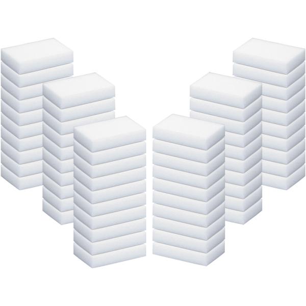 Schmutzradierer-Reinigungsschwamm 60er Vorteilspack - Melamin-Schaum für Haushalt, Büro & Auto - Gegen Kalk, Fett, Stiftspuren - Hautfreundlich & chemiefrei