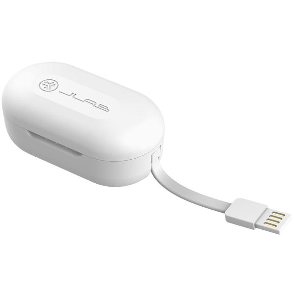 JBuds Air True Wireless-Earbuds mit Ladecase, weiss – Kristallklarer Klang, komfortabler Sitz & zuverlässige Verbindung