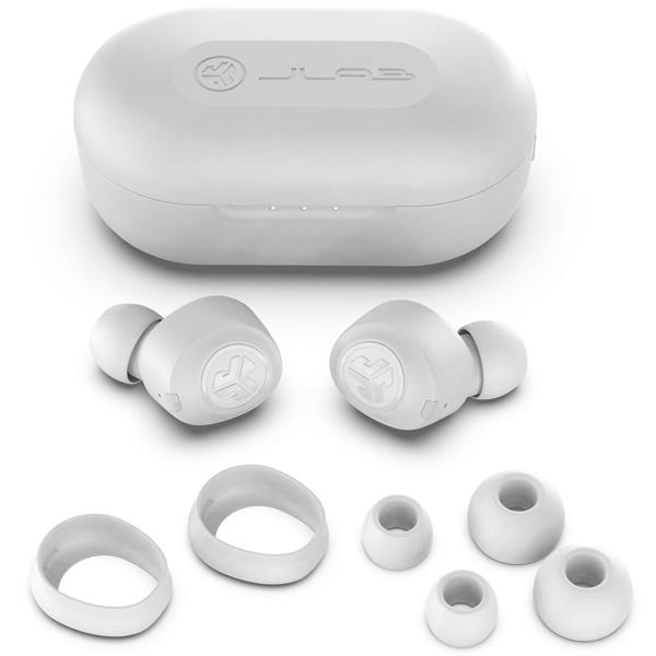 JBuds Air True Wireless-Earbuds mit Ladecase, weiss – Kristallklarer Klang, komfortabler Sitz & zuverlässige Verbindung