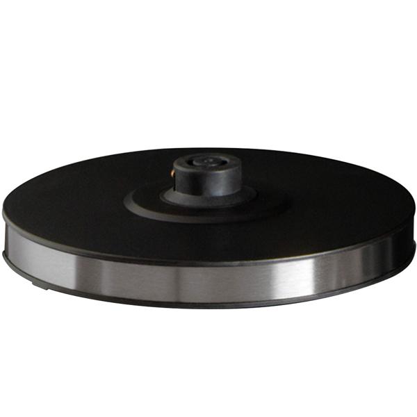 Eleganter Glas-Wasserkocher, 1.7 l, 2200 W, Borosilikat-Glas, modernes Touch Display, schwarz, silber, transparent, Warmhaltefunktion