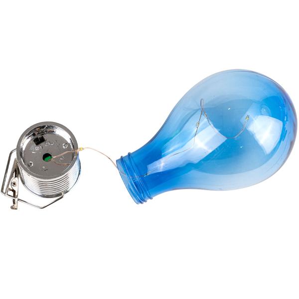 Solar LED Lampe in Glühbirnen Form, 8er-Set, bunt, Ø 7,5 x H 15 cm, Deko Glühbirne mit Drahtlichterkette für edle Lichteffekte, Partyleuchten