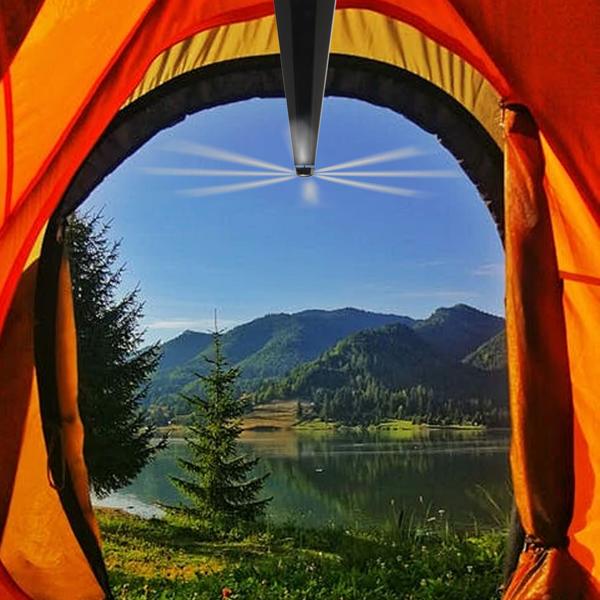 Mobiler 2-Flügel Insektenvertreiber Batterie & USB: Sanfte, effektive Fliegenabwehr für Tisch & unterwegs, flexibel beim Essen & Outdoor