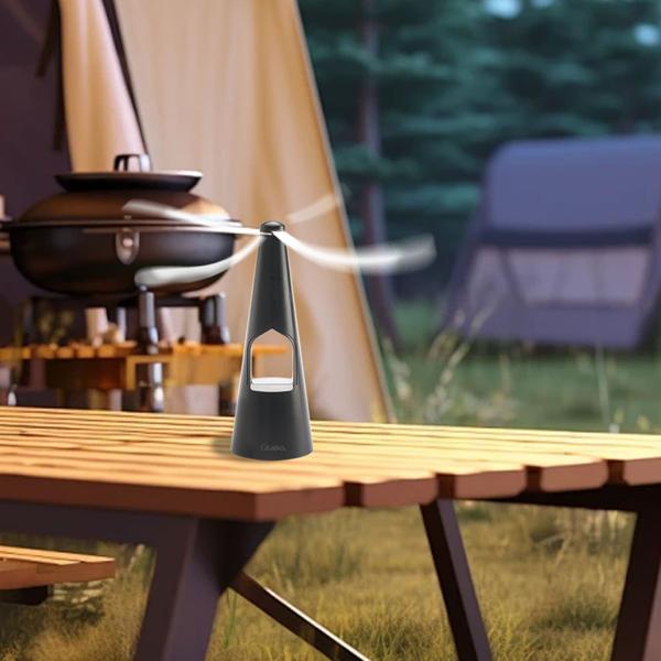 4er-Set 2-Flügel Insektenwedler mit LED-Beleuchtung, Batterie & USB: Sanfte, effektive Fliegenabwehr für Tisch & unterwegs, flexibel beim Essen & Outdoor