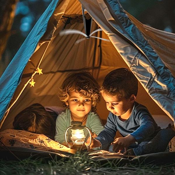 4er-Set 2-Flügel Insektenwedler mit LED-Beleuchtung, Batterie & USB: Sanfte, effektive Fliegenabwehr für Tisch & unterwegs, flexibel beim Essen & Outdoor