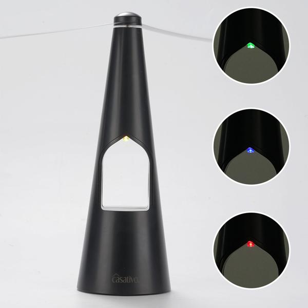 4er-Set 2-Flügel Insektenwedler mit LED-Beleuchtung, Batterie & USB: Sanfte, effektive Fliegenabwehr für Tisch & unterwegs, flexibel beim Essen & Outdoor