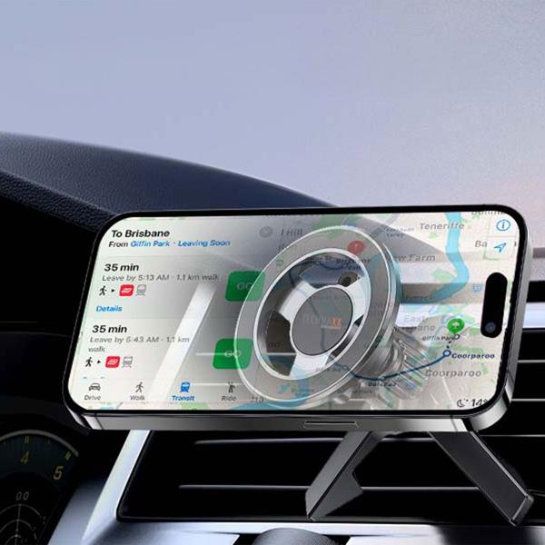 Magnetische Auto Handyhalterung Lüftungsgitter - Rutschfester Halt, 20 N52 Magnete, Kabelmanagement - Kompatibel iPhone 12+ & alle Smartphones